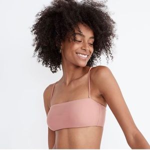 Madewell Second Wave Spaghetti-Strap Bandeau Bikini Top